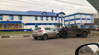 В Рязани на улице Крупской столкнулись два автомобиля 