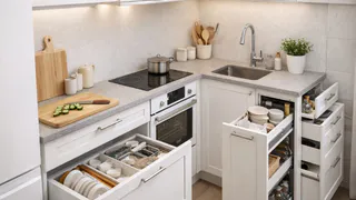 Дизайнеры назвали восемь деталей, которые превращают маленькую белую кухню из тесной в продуманную