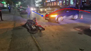 В Коми водитель Volvo не заметил мотоциклиста на встречной полосе