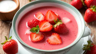 Теперь использую клубнику не только для выпечки — готовлю из ягод холодник: освежает лучше любой окрошки