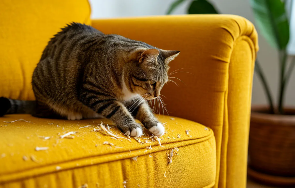 Быстро отучила своих кошек драть диван: до сих пор не нарадуюсь - нужна лишь копеечная вещь