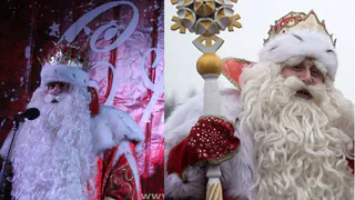 Удивительное раздвоение: Дед Мороз из Великого Устюга одновременно открывал новогоднюю деревню и был на границе с Финляндией