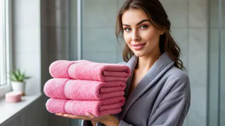 Одна ложка и махровые полотенца становятся мягкие, словно бархат: жаль, что раньше не знала про эту хитрость