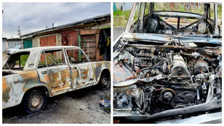 Вспыхнул от искры: в Новомичуринске сгорел автомобиль