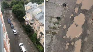 Лунный пейзаж на Садовой: возможно, проезд починят в этом году, а пока ямы хотят засыпать
