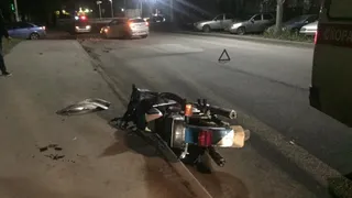 В Рязани Hyundai сбил мотоциклиста. Есть пострадавшие