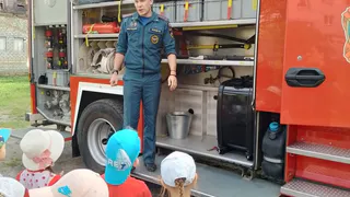 Уроки пожарной безопасности для детей провели в детском саду №8 в Гороховце