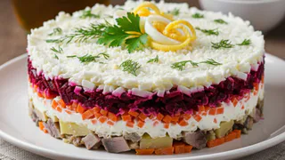 Первая не селедка и не картошка: как правильно чередовать слои в салате "Сельдь под шубой" - получается еще сочнее и вкуснее