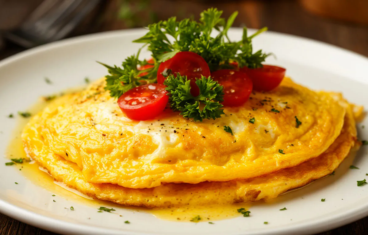 Быстрый омлет из 3-х ингредиентов: готовится за минуту — мои домашние уплетают за обе щеки