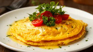 Быстрый омлет из 3-х ингредиентов: готовится за минуту — мои домашние уплетают за обе щеки