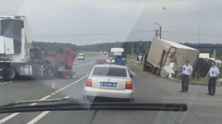 В соцсетях появилось видео с места страшного ДТП под Выгоничами