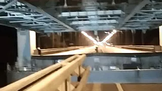 Ночью на Северной окружной поднимали пролёт моста: видео