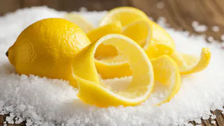 Беру лимонные корки и кладу в соль — весь июнь не нарадуюсь этой хитрости: гениальный лайфхак для опытных хозяек