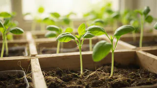 Крошу 5 зёрнышек на почву - вся рассада растёт густой и здоровой: не темнеет, не сохнет