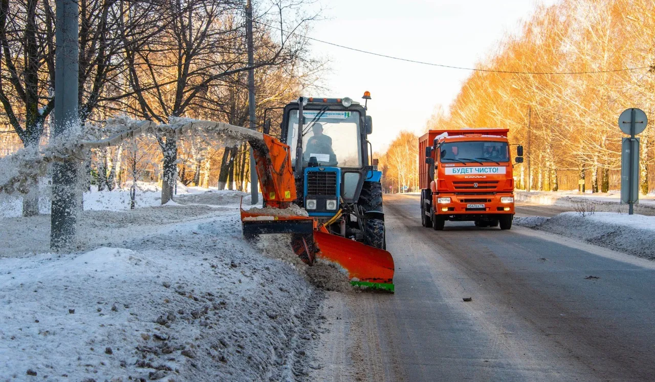 В Нижнекамске для уборки снега выведено 52 единицы спецтехники