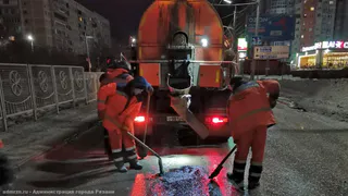 За неделю в Рязани отремонтировали 11 участков дорог