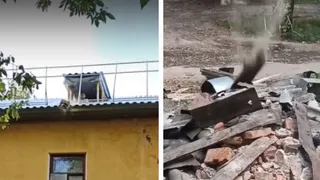 Кинь, а то уронишь: как на Мопровском переулке делают ремонт крыши