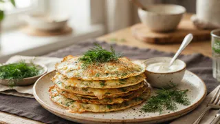 Обычные блины больше не готовлю - добавляю сыр и укроп: вкусно так что пальчики оближешь, родня из Абхазии научила