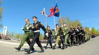 Готовимся: в Нижнекамске начались репетиции парада ко Дню Победы