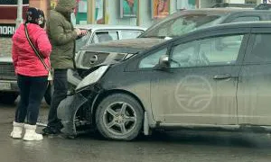 В Рязани на площади Театральной случилось ДТП