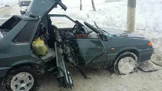 Водитель погиб в аварии, когда вез семью из Саратова в Рязань