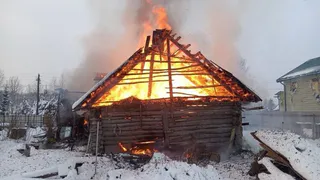 В Александровском районе сгорел частный дом