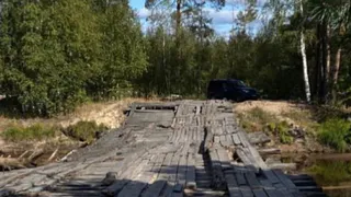 Пожарные забрали новый мост через Пру в Клепиковском районе