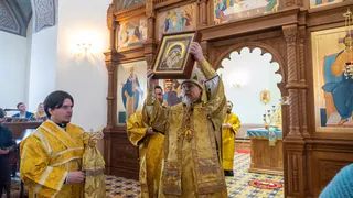 Престол Казанского храма в посёлке Солотча был освящён митрополитом Марком
