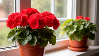 Шоковая терапия для герани в октябре — даже засохший цветок "распушится": любуюсь шапками Мономаха круглый год