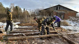 Сыктывкарские волонтеры помогают строить новый приют для бездомных животных