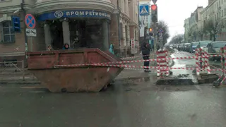 На улице Ленина на несколько дней ограничили движение транспорта