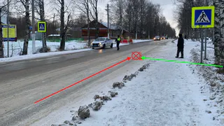 В Коми автомобилист совершил наезд на несовершеннолетнюю на пешеходном переходе