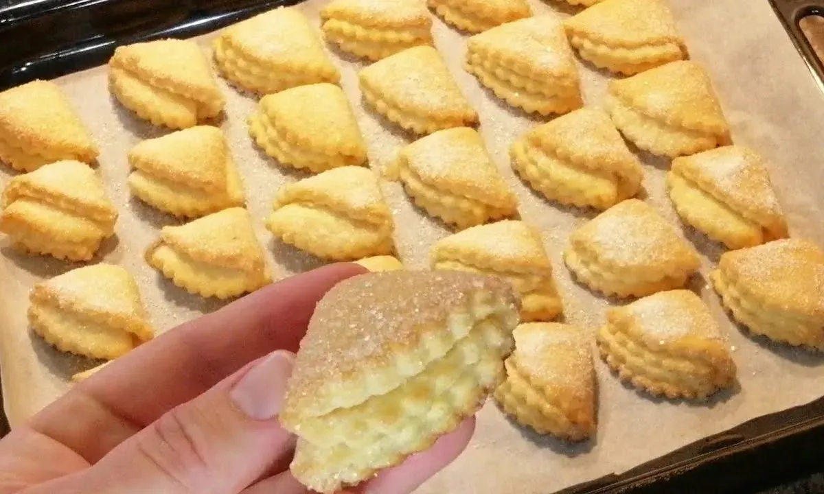 Тающее во рту творожное печенье с нежной начинкой — готовится за полчаса