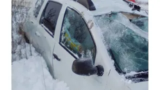 В Пронском районе водитель на Renault вылетел в кювет