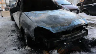 Ночью в Рязани сгорел еще один автомобиль