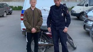 В Рязани полиция задержала 16-летнего подростка на мотоцикле