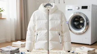 2 капли на ватный диск - и куртка или пуховик снова как новые: даже в машинке стирать не нужно