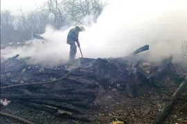 В Клепиковском районе дотла сгорел жилой дом