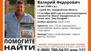 Почти две недели назад: в Свердловской области пропал 60-летний мужчина