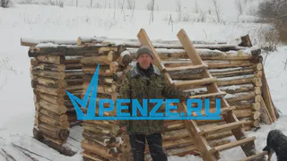 Пензенский экоактивист обустраивает деревянную крещенскую  иордань в микрорайоне Заря для желающих окунуться