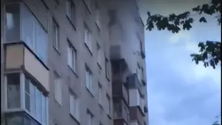 Пожар на Горького: эвакуировали 12 человек