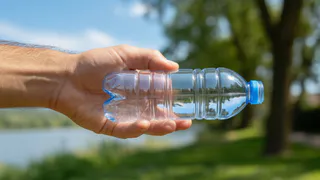 Дачник сделал пугало из пластиковой бутылки, которое птицы облетают за километр