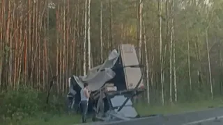 В Рязанской области в ДТП попали два грузовика