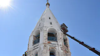 В Чебоксарах начался ремонт колокольни Введенского собора