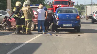 На Ряжском шоссе в Рязани произошло серьезное ДТП – фотографии и комментарии очевидцев