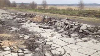 В Ермишинском районе вспучился асфальт