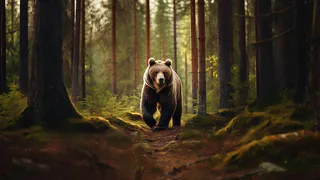 В поселке Мстёра Владимирской области установили скульптуру медведя с герба