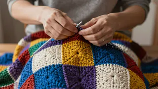 Как связать плед, который собирается как пазл - инструкция для умелых рукодельниц 