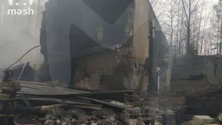 Под Рязанью взорвался цех завода «Эластик»: видео с места пожара