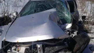 В Рязанской области легковушка столкнулась с поездом, погибли два человека